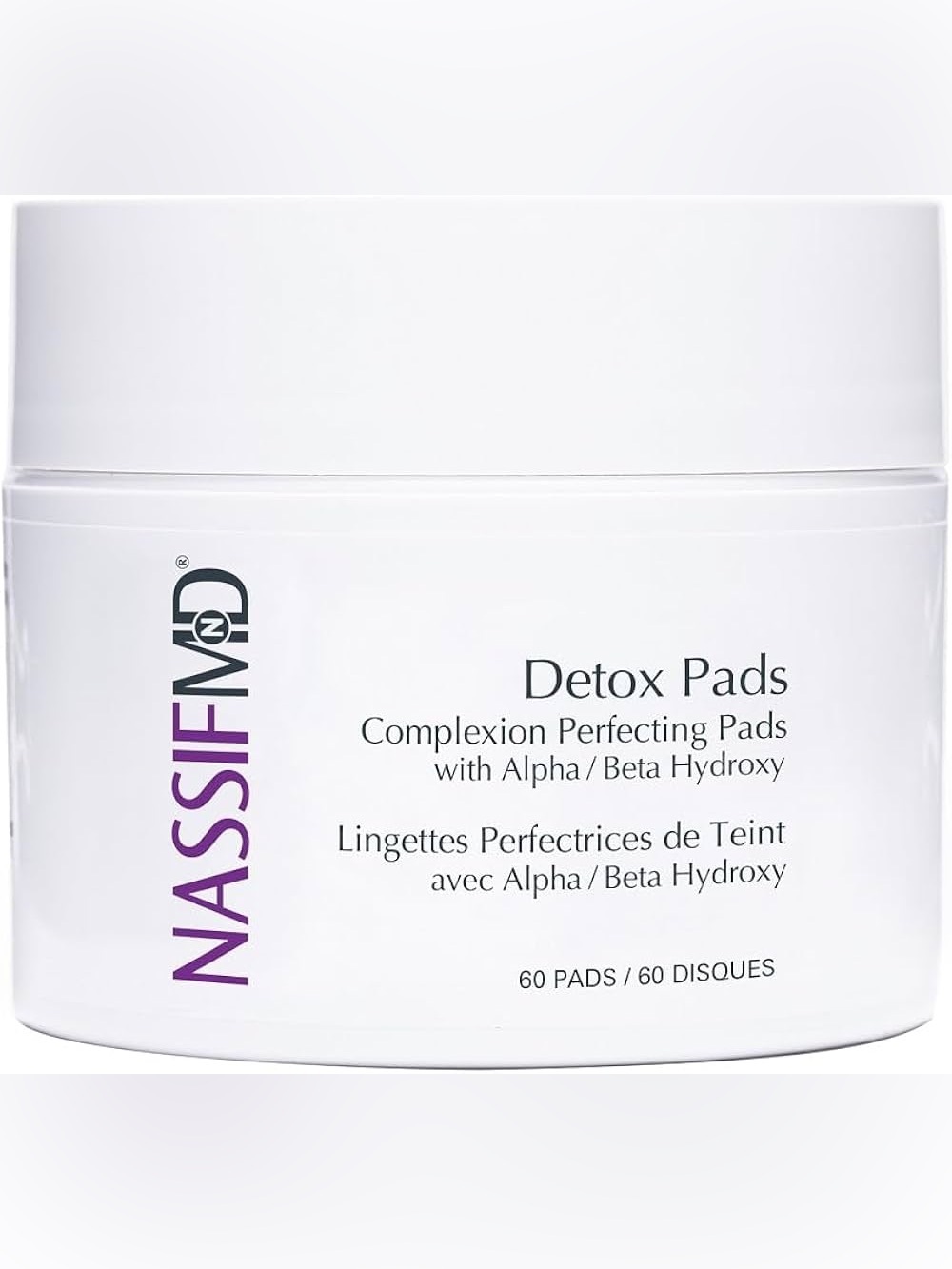 New NassifMD Detox Pads Complexion Perfecting with Alpha/Beta Hydroxy